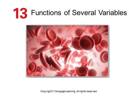 Functions of Several Variables