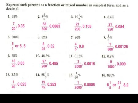 Answer these three questions. 3 is what percent of 6? 2 is what percent of 5? 6 is what percent of 8?