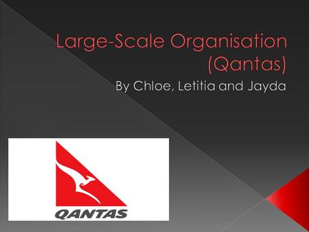 Qantas offers flying services from one destination to another. With over 30,000 employees  Total revenue: 15.9 billion  Net profit (after tax): 6 million.