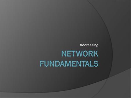 Addressing. IPv4 Addresses  Format 124.26.157.2  Broken up into classes  Reserved blocks.