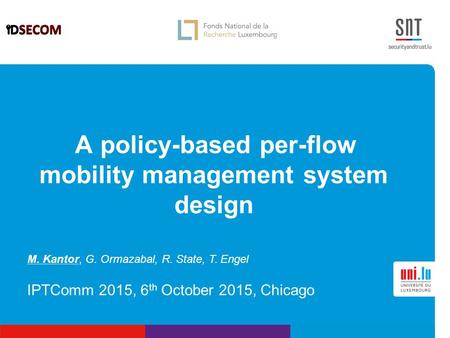 A policy-based per-flow mobility management system design