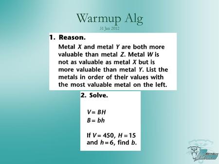 Warmup Alg 31 Jan 2012. Agenda Don't forget about resources on mrwaddell.net Section 6.4: Inverses of functions Using “Composition” to prove inverse Find.