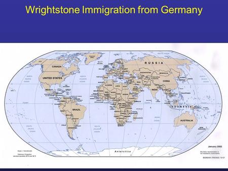 Wrightstone Immigration from Germany. Original Family name was Richstein.