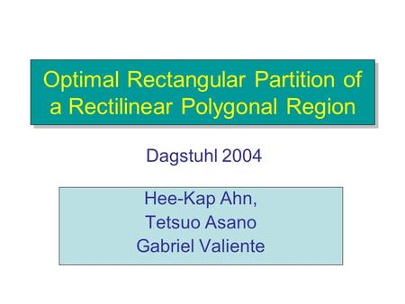 Optimal Rectangular Partition of a Rectilinear Polygonal Region