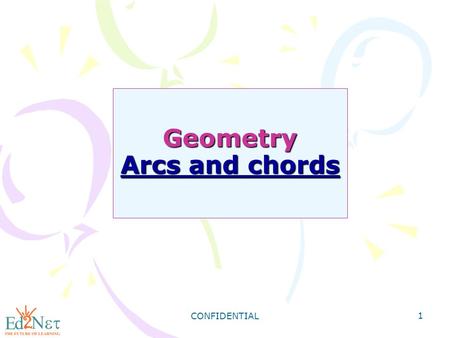 Geometry Arcs and chords