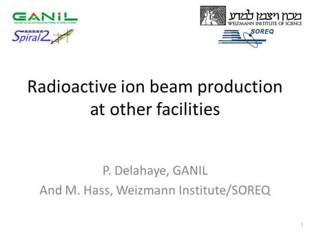 Radioactive ion beam production at other facilities