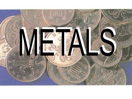 Subject Contents: 1. Properties of metals 2. Reactivity series 3. Extraction of metals 4. Iron 5. Aluminium.