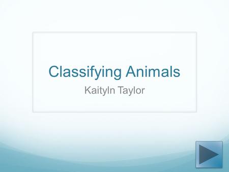 Classifying Animals Kaityln Taylor. Content Area: Science Grade Level: 2 nd Summary: The purpose of this PowerPoint is to provide students with facts.