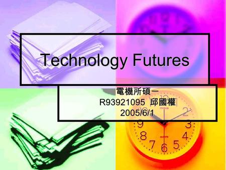 Technology Futures 電機所碩一 R93921095 邱國權 2005/6/1. Outline Visual Displays Visual Displays Sharp Corporation's TFT 3D LCD Audio Displays Audio Displays.