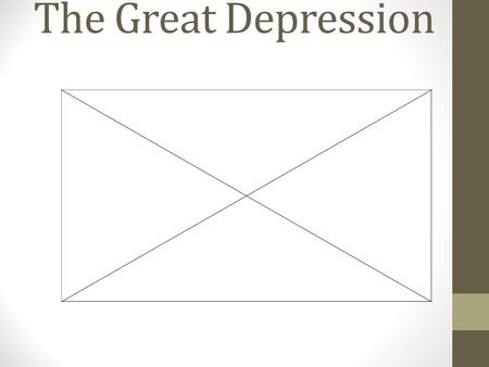 The Great Depression. The Roaring 20’s 1920’s brought rapid expansion to Stock Market Wall Street peak in August 1929 Many American bought good on installment.