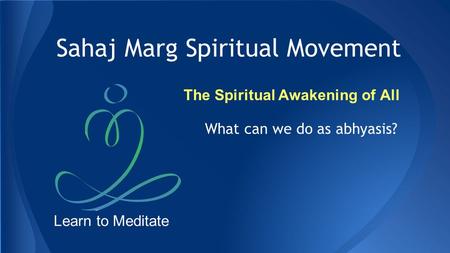 Sahaj Marg Spiritual Movement