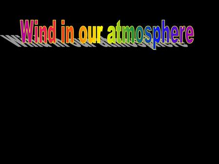 Wind is always named by where it is coming from! It is called a NORTH wind because it is moving from the north to the south. What would a wind be.