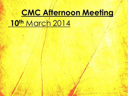 CMC Afternoon Meeting 10 th March 2014. Agenda 1.Consent forms 2.New Secondary 1 Probates 3.Secondary 4 PTM 4.Camp Packing List 5.Secondary 1 Stay Back.