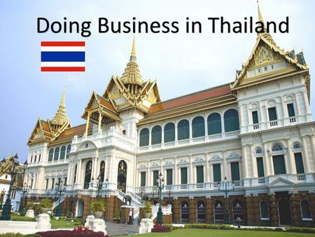 Doing Business in Thailand