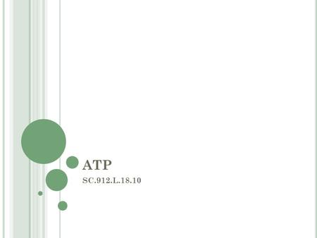 ATP SC.912.L.18.10. E SSENTIAL Q UESTION How is ATP related to energy transfer in the cell? How is ATP generated in the mitochondria and the chloroplast.