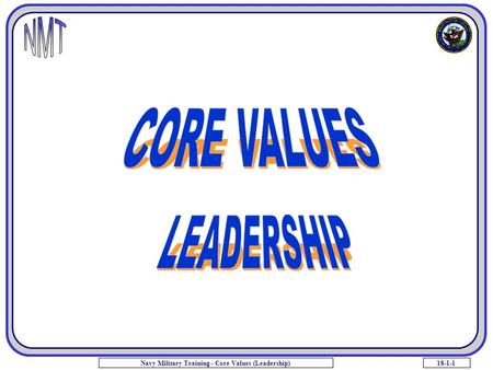 18-1-1Navy Military Training - Core Values (Leadership)