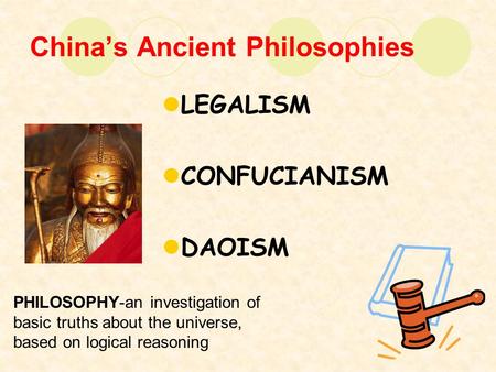 China’s Ancient Philosophies