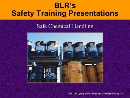 BLR’s Safety Training Presentations