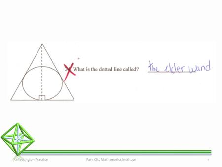 Reflecting on PracticePark City Mathematics Institute1.