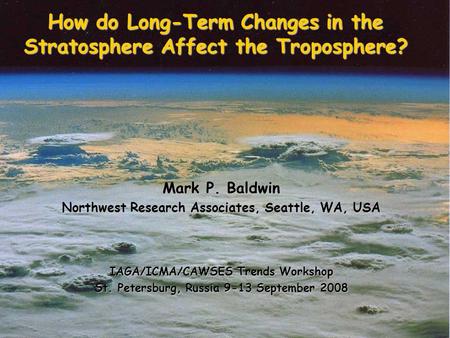 How do Long-Term Changes in the Stratosphere Affect the Troposphere?