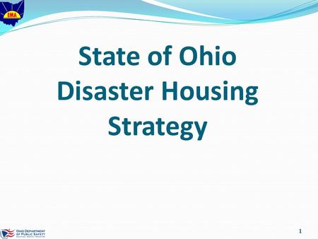 State of Ohio Disaster Housing Strategy