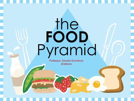 the FOOD Pyramid Professor: Sandra Gamboa Arellano.