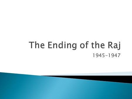 1945-1947.  Economics  DEBT - £2,730 million  Reconstruction needed huge resources  The End of lend-lease one week after the end of the war with Japan.