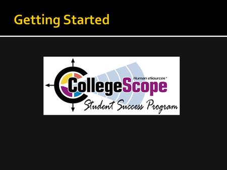 Go to:  www.collegescope.com/ccs/eccc www.collegescope.com/ccs/eccc.