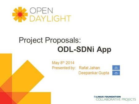 Project Proposals: ODL-SDNi App