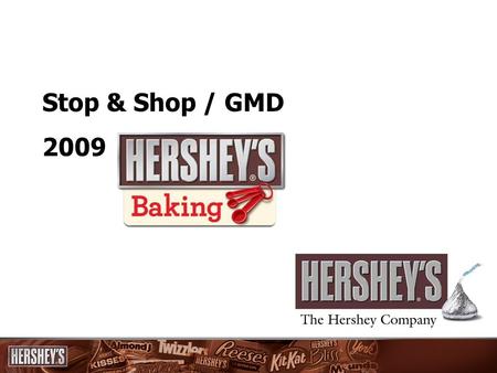 Stop & Shop / GMD 2009. 2 Fall Baking Key Messages Fall Baking is a $6M category at Stop & Shop / GMD, with solid growth of 5% in 2008 and expected momentum.