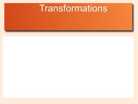 Transformations. Let's Review!!!! Pull Touch the question to reveal the answer. Pull hands to view examples.