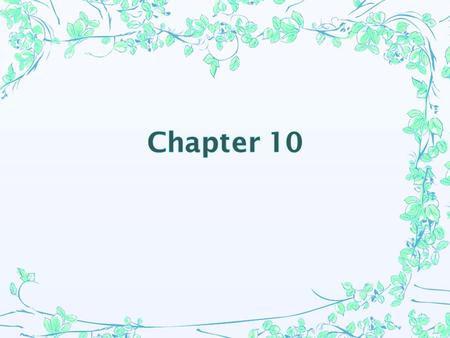 Chapter 10.