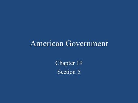 American Government Chapter 19 Section 5. Constitutional Guarantees Peaceable assembly No protection for: – Incitement of violence – Blocking public streets.