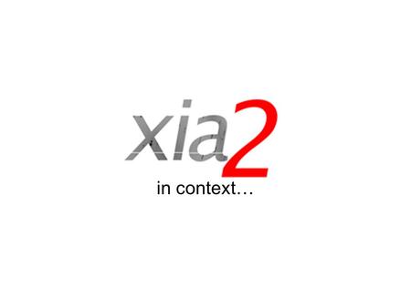 In context…. xia2: what is it? Automated expert data reduction – images in, reflections suitable for phasing out. Handles: –MAD data –Multiple passes.