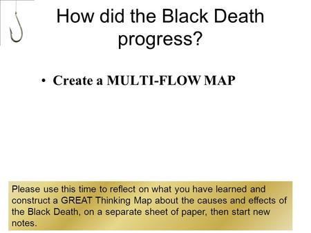 How did the Black Death progress?