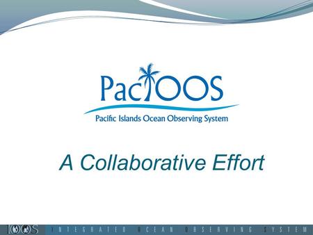 A Collaborative Effort. IOOS – National Ocean Observing.