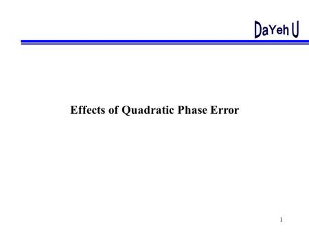 1 Effects of Quadratic Phase Error 2 Patterns at different range If the antenna is impedance matched, how can we check the Antenna is in radiation? Antenna.