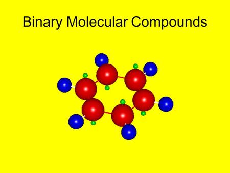 Binary Molecular Compounds. The following 8 slides contain a petition that was recently circulated Read each of the slides to yourself. Form an opinion.