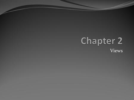 Views. Objectives Create views Modify/Drop Views Insert/Delete/Update to/from views Retrieve data from views.