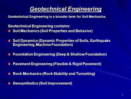 Geotechnical Engineering