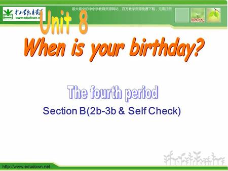 Section B(2b-3b & Self Check)