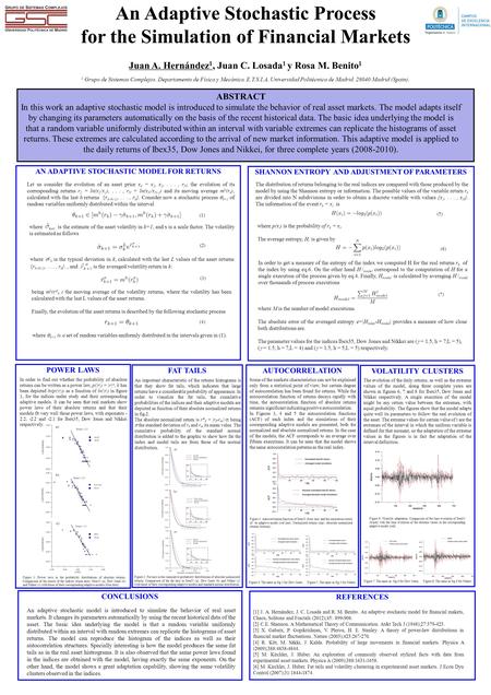 FAT TAILS REFERENCES CONCLUSIONS SHANNON ENTROPY AND ADJUSTMENT OF PARAMETERS AN ADAPTIVE STOCHASTIC MODEL FOR RETURNS An adaptive stochastic model is.