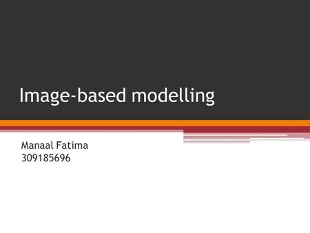 Image-based modelling