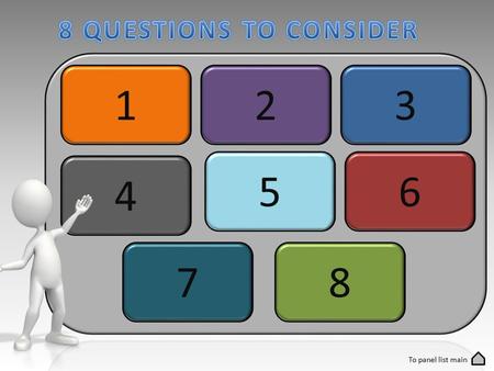 123 4 56 78 To panel list main. How complicated is the topic or activity? Will lecture be part of the delivery? Will class discussion be part of the session?