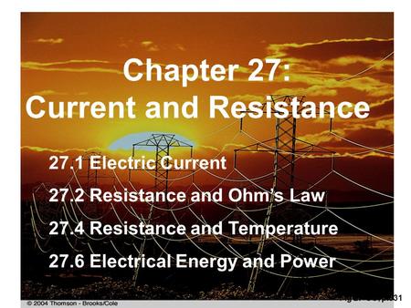 Current and Resistance