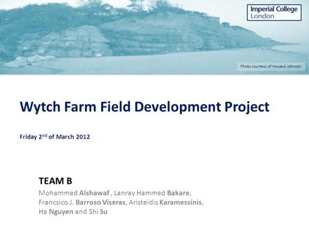 Wytch Farm Field Development Project