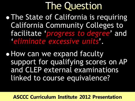 Why Equivalencies for External Examinations Accelerate Time to Degree and Facilitate Seamless Transfer.