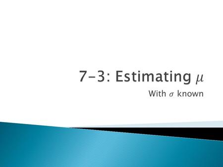  Unless the original distribution is already normal, we must have a sample size of n > 30.  If normal, there is no size requirement.