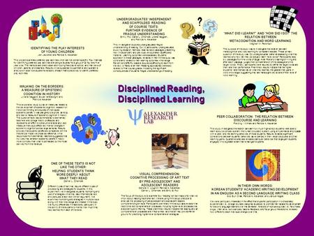 ` Disciplined Reading, Disciplined Learning VISUAL COMPREHENSION: COGNITIVE PROCESSING OF ART TEXT BY PRE-ADOLESCENT AND ADOLESCENT READERS Sandra M. Loughlin,