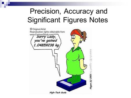 Precision, Accuracy and Significant Figures Notes.